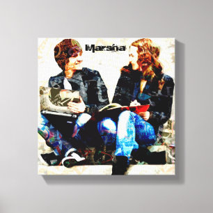 Toile Collage d'Ados thématiques de l'école personnalisé