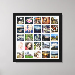 Toile Collage de 25 photos de vos images préférées