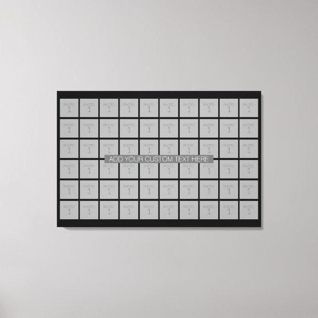 Toile Collage de 60 Modèles photo - Peut modifier la cou (Recto)