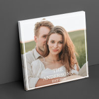 Collage de couple moderne photo et cadeau familial