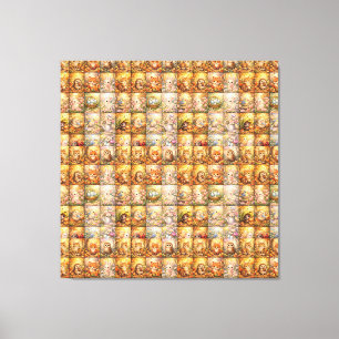 Toile Collage de motif patchwork moderne