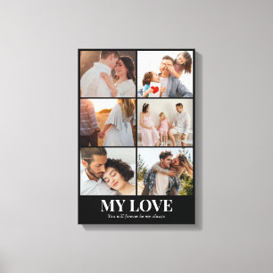 Toile Collage de photos 6 images 12x18 16x24 20x30 24x36