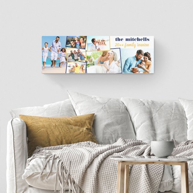 Toile Collage de photos familiales - 7 photos et texte p (Créateur téléchargé)