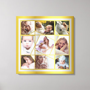 Toile Collage de photos familiales 9 Pic d'Instagram Gol
