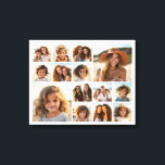 Toile Collage de photos Instagram - Jusqu'à 14 photos en<br><div class="desc">Un design avec un arrière - plan blanc. Utilisez jusqu'à quatorze photos carrés pour créer un cadeau unique et personnel. Si vous avez besoin d'ajuster les images,  cliquez sur l'outil personnaliser pour apporter des modifications.</div>