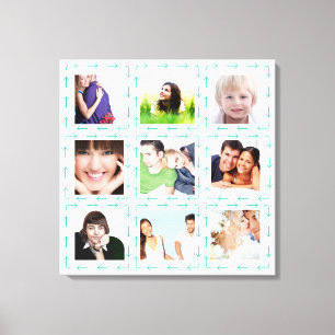Toile Collage de photos Instagram personnalisé