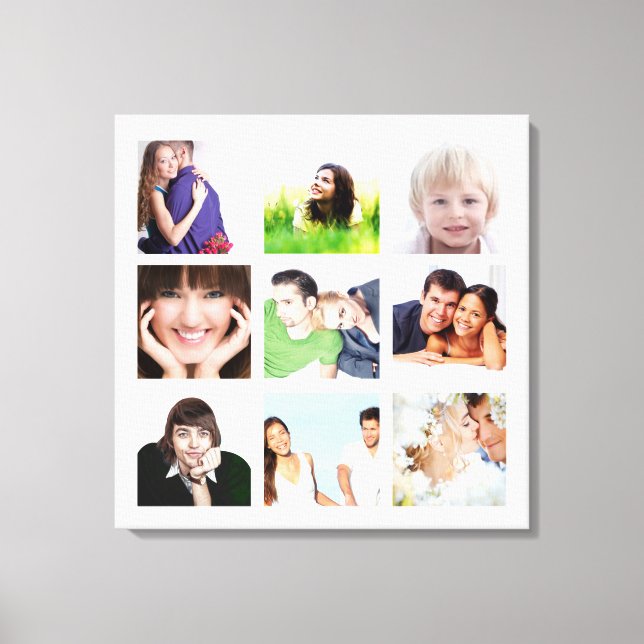Toile Collage de photos Instagram personnalisé (Recto)