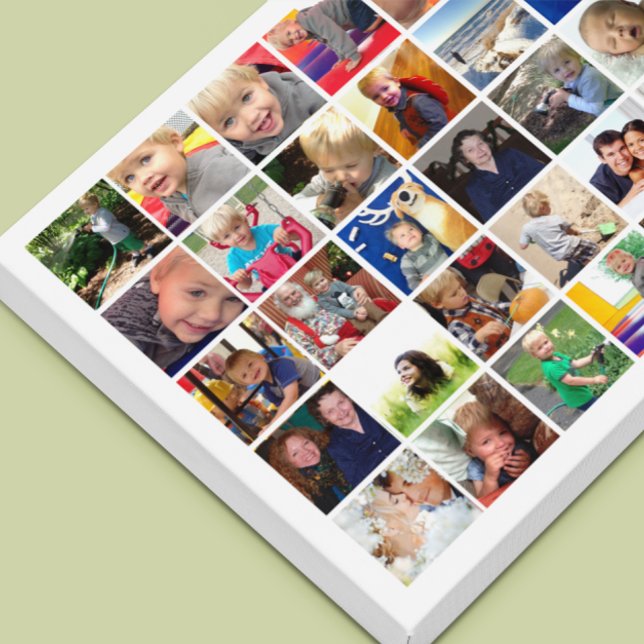 Toile Collage de photos Instagram personnalisé (Créateur téléchargé)