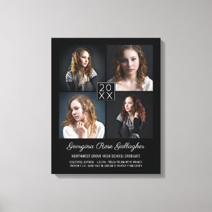 Toile Collage de photos moderne de conservation des dipl