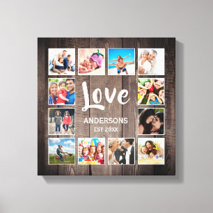 Toile Collage de photos personnalisé Amour de famille Fe
