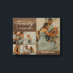 Toile Collage familial Rustique Moderne Personnalisé Toi<br><div class="desc">Préservez les précieux moments avec une décoration murale personnalisée. Ça fait un grand cadeau ! Conçu par Berry Berry Sweet. Visitez notre site Web à berryberrysweet.com pour en savoir plus sur nous et sur nos gammes complètes de produits.</div>