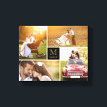 Toile Collage photo de mariage minimaliste monogramme no<br><div class="desc">Conçu par fat*fa*tin. Facile à personnaliser avec votre propre texte, photo ou image. Pour les demandes personnalisées, veuillez contacter fat*fa*tin directement. Des frais de personnalisation s'appliquent.
www.zazzle.com/fat_fa_tin
www.zazzle.com/color_therapy
www.zazzle.com/fatfatin_blue_knot
www.zazzle.com/fatfatin_red_knot
www.zazzle.com/fatfatin_mini_me
www.zazzle.com/fatfatin_box
www.zazzle.com/fatfatin_design
www.zazzle.com/fatfatin_ink</div>