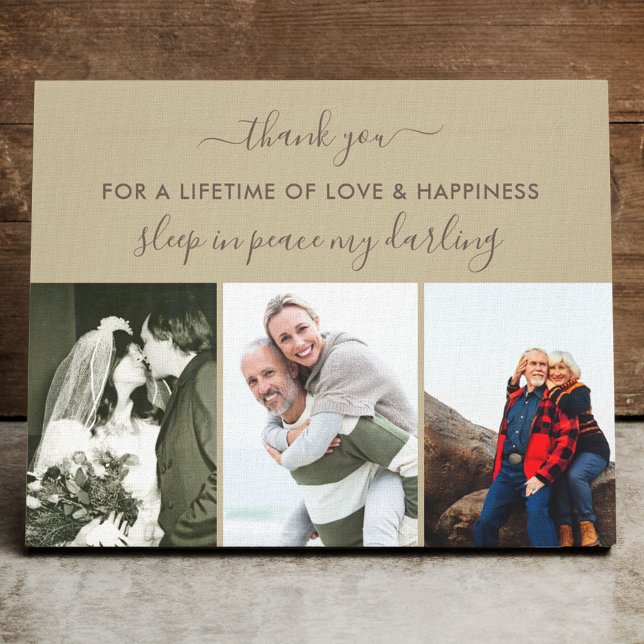 Toile Collage photo du souvenir Sommeil neutre en paix (Créateur téléchargé)