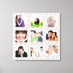 Toile Collage photo Instagram personnalisé
