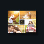 Toile Collage photo mariage monogramme minimaliste noir<br><div class="desc">Conçu par fat*fa*tin. Facile à personnaliser avec votre propre texte,  photo ou image. Pour des demandes personnalisées,  veuillez contacter fat*fa*tin directement. Des frais de personnalisation s'appliquent.

www.zazzle.com/fat_fa_tin
www.zazzle.com/color_therapy
www.zazzle.com/fatfatin_blue_knot
www.zazzle.com/fatfatin_red_knot
www.zazzle.com/fatfatin_mini_me
www.zazzle.com/fatfatin_box
www.zazzle.com/fatfatin_design
www.zazzle.com/fatfatin_ink</div>