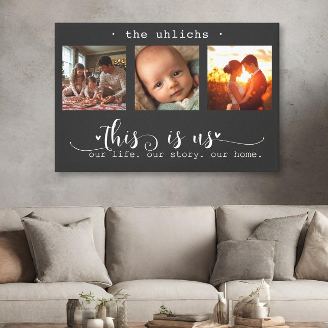 Toile Collage photo moderne C'est nous (Créateur téléchargé)