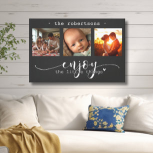 Toile Collage photo moderne Profitez des petites choses