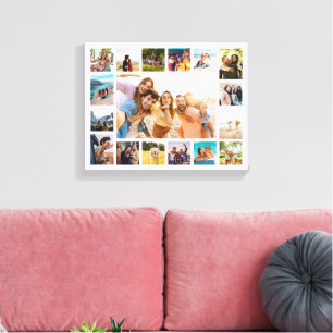 Toile Collage photo moderne simple 17