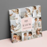Toile Collage Photo Mom We Love You Best Mother Gift<br><div class="desc">This collage photo frame is a perfect gift to express your love for your mother. The frame is beautifully designed with shades of pink, adding a touch of femininity and elegance to the overall look. The frame can hold multiple photos of different sizes, allowing you to create a unique and...</div>