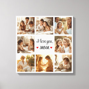 Toile Collage photo simple et chic Canvas pour maman Cad