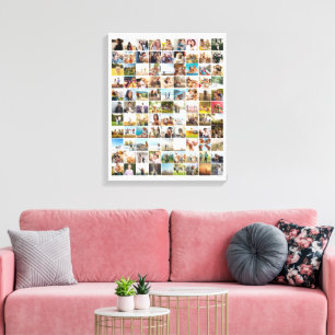 Toile Collage photo simple moderne 99