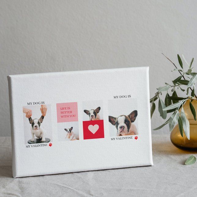 Toile Collage photos de chiens | Mon chien est ma Saint- (Créateur téléchargé)