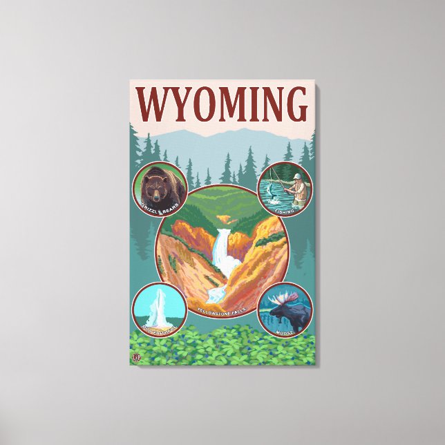 Toile Collage Wyoming (Recto)