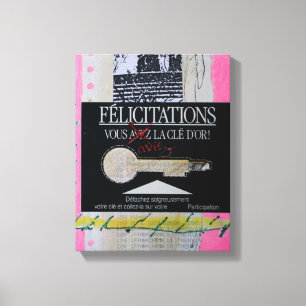 Toile Collages Bruyants Artiste's Book Félicats Key C