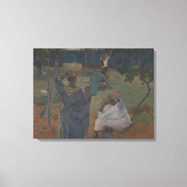 Toile Collecte de fruits par Paul Gauguin (Recto)