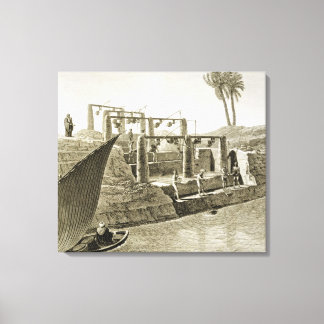 Toile Collecte de l'eau du Nil, plaque 6 du Volum