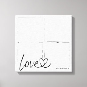 Toile Collection de photos de famille moderne Script d'a