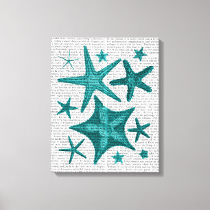 Toile Collection Starfish verte