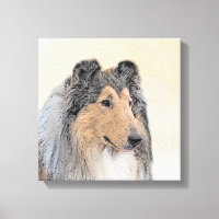 Collie (Rough) Peinture - Cute Original Chien Art