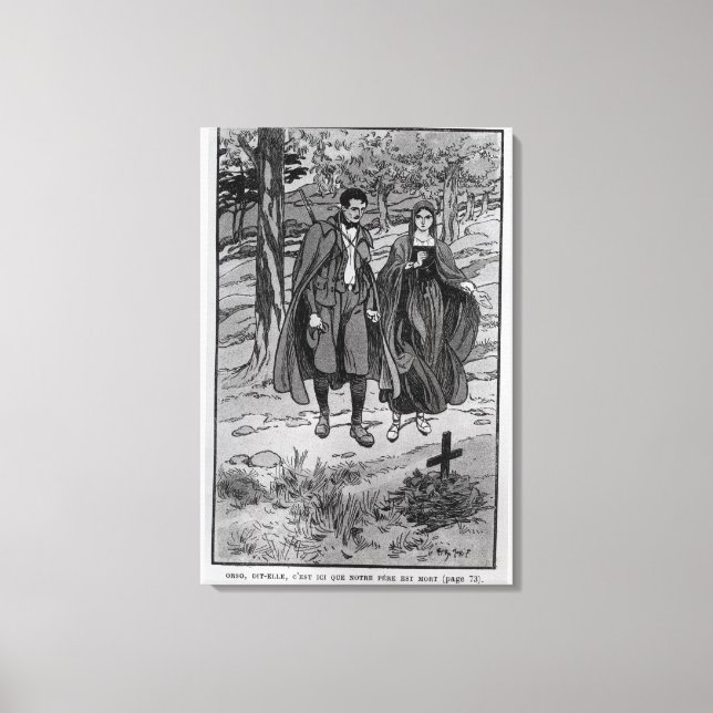 Toile Colomba et son frère à côté de celui de leur père (Recto)