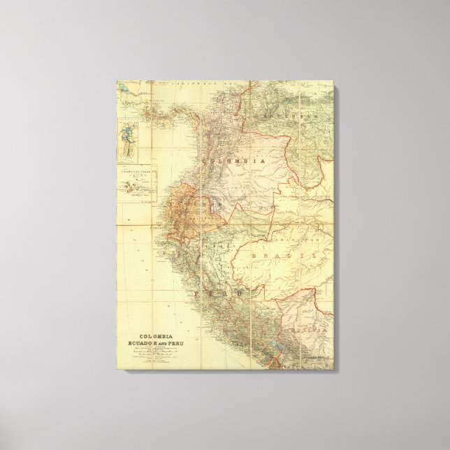 Toile Colombie, Équateur, Pérou, Panama 3 (Recto)