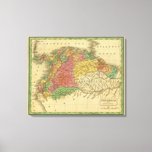 Toile Colombie, Guyane (Recto)