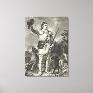 Toile Colonel Davy Crockett 1839
