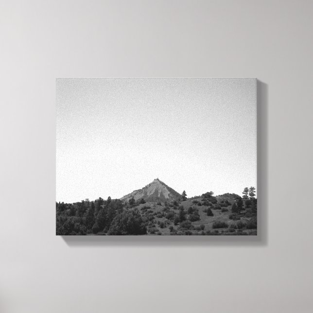 Toile Colorado noir et blanc sur Horizon 11x14 (Recto)