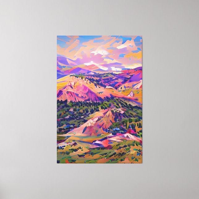 Toile Colorado Peinture Paysage Impressionnisme (Recto)