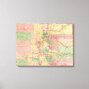 Toile ColoradoPanoramic MapColorado