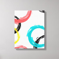 Coloré, cool, moderne, tendance cercles de brosse