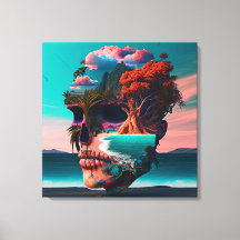 Colored skull
