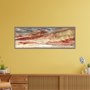 Toile Colorful Painted Hills Landscape Photo