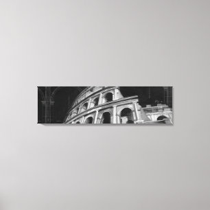 Toile Colosseum romain avec les dessins architecturaux