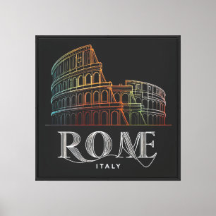 Toile Colosseum vibrant