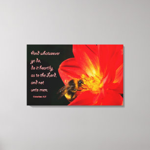 Toile Colossiens 3:23 sur l'art mural