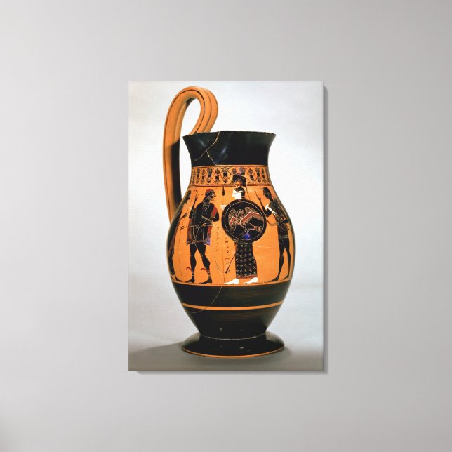 Toile Colpe à silhouette noire représentant Athena Confr (Recto)