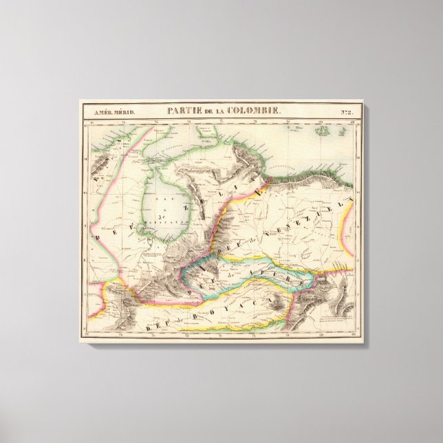 Toile Columbia, Amérique du Sud 2 (Recto)