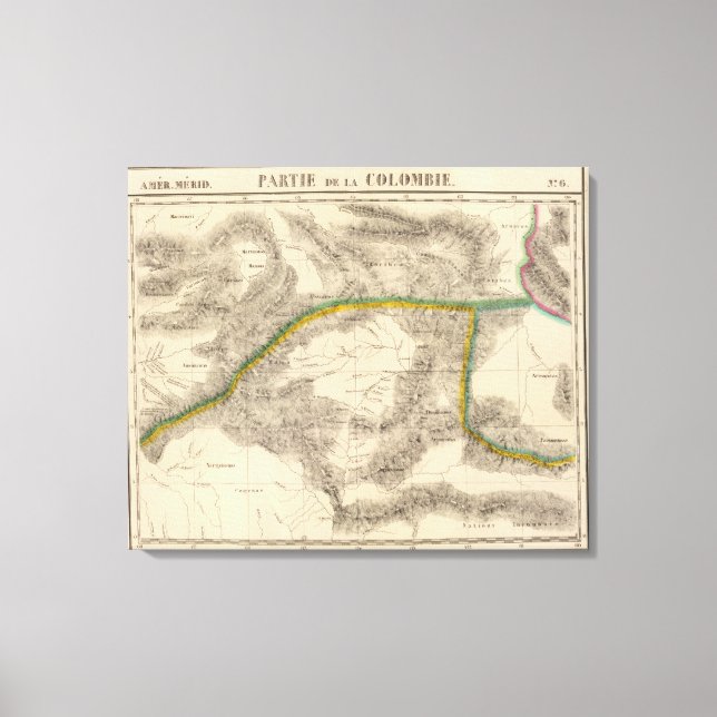 Toile Columbia, Amérique du Sud 6 (Recto)