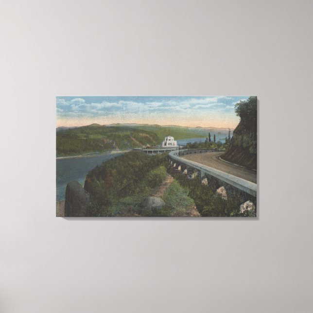 Toile Columbia River, Oregon - Vista House (Recto)